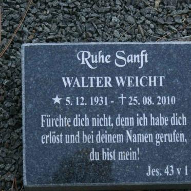 WEICHT Walter 1931-2010
