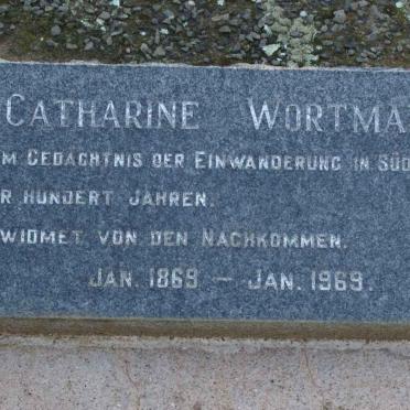 WORTMANN Catharine 1869-1969