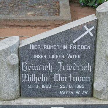 WORTMANN Heinrich Friedrich Wilhelm 1893-1965