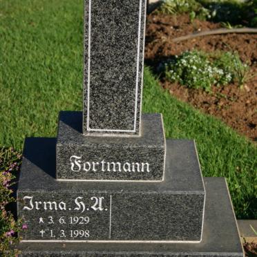 FORTMANN Irma H.U. 1929-1998