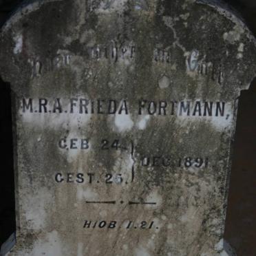 FORTMANN M.R.A. Frieda 1891-1891