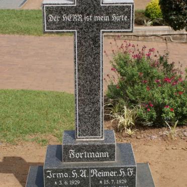 FORTMANN Reimer H.F. 1929-2005 &amp; Irma H.A. 1929-1998