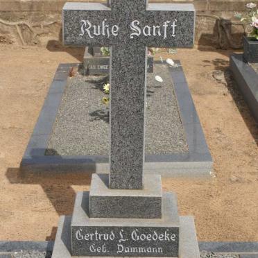 GOEDEKE Gertrud L. nee DAMMANN 1935-1982