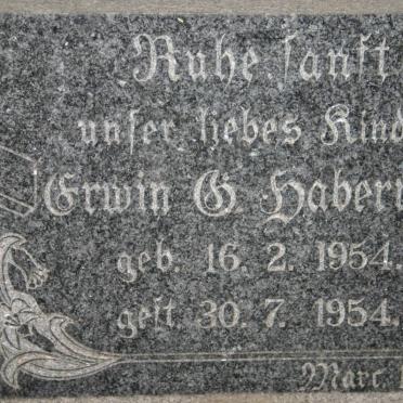 HABERMANN Erwin G. 1954-1954