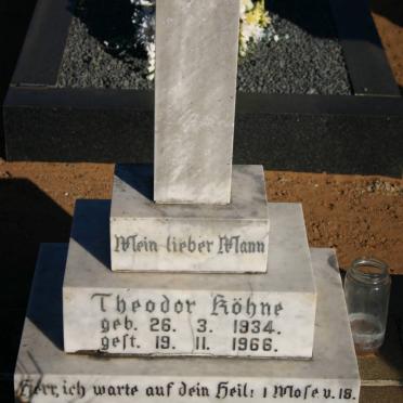 KÖHNE Theodor 1934-1966