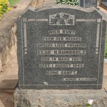 KRUMBHOLZ Else 1897-1945
