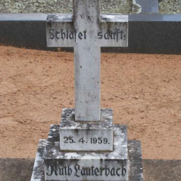 LAUTERBACH Ruth -1959