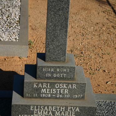 MEISTER Karl Oskar 1908-1977 &amp; Elisabeth Eva Emma Marie GEVERS 1908-1980
