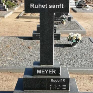 MEYER Rudolf Friedrich 1958-2022