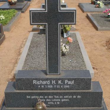 PAUL Richard H.K. 1928-2000