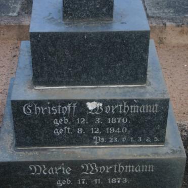 WORTHMANN Christoff 1870-1940 &amp; Marie 1873-1952