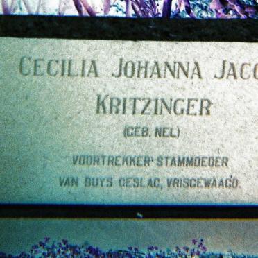 KRITZINGER Cecilia Johanna Jacoba nee NEL