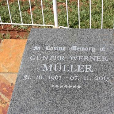 MÜLLER Günter Werner 1961-2015