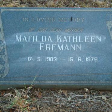 ERFMANN Matilda Kathleen 1903-1976