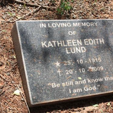 LUND Kathleen Edith 1915-2009