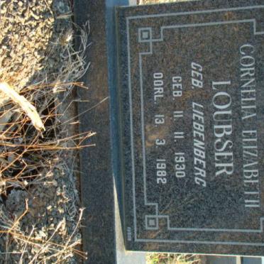 LOUBSER Cornelia Elizabeth nee LIEBENBERG 1930-1982
