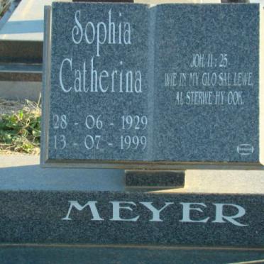 MEYER Sophia Catherina 1929-1999