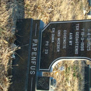 PAPENFUS Jeanette 1925-1998