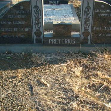 PRETORIUS Wessel George de la Rey 1902-1975 &amp; Anna Jacoba VAN DER MERWE 1903-1982