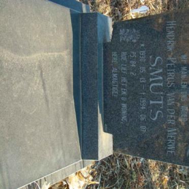 SMUTS Hendrik Petrus van der Merwe 1930-1994