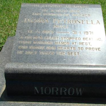 MORROW Jacoba Petronella nee NELL 1907-1971 