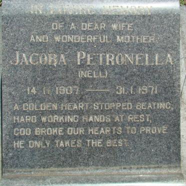 MORROW Jacoba Petronella nee NELL 1907-1971