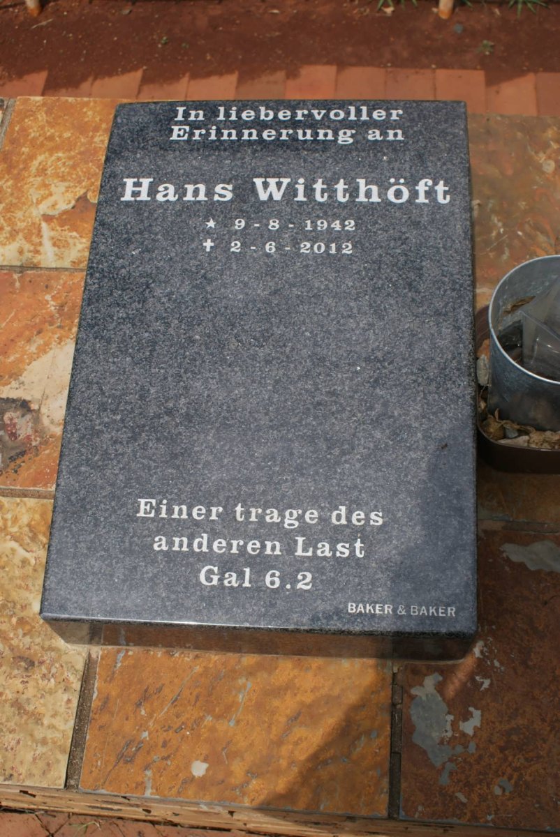 WITTHÖFT Hans 1942-2012