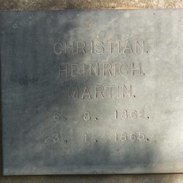 MARTIN Christian Heinrich 1862-1865