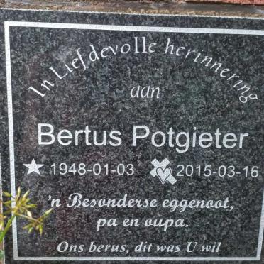 POTGIETER Bertus 1948-2015