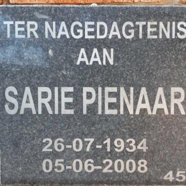 PIENAAR Sarie 1934-2008