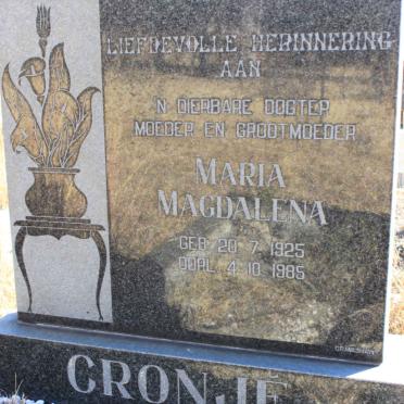 CRONJE Maria Magdalena 1925-1985