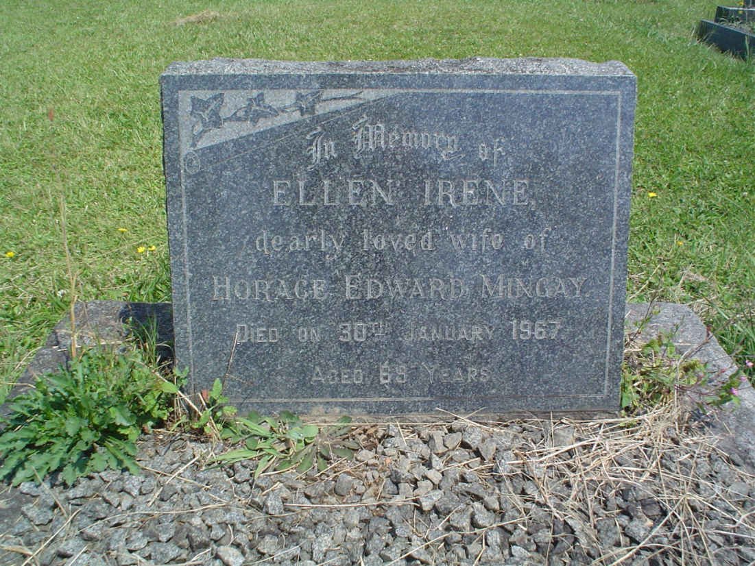 MINGAY Ellen Irene -1967 :: MINGAY Desmond Martin 192?-19?0 