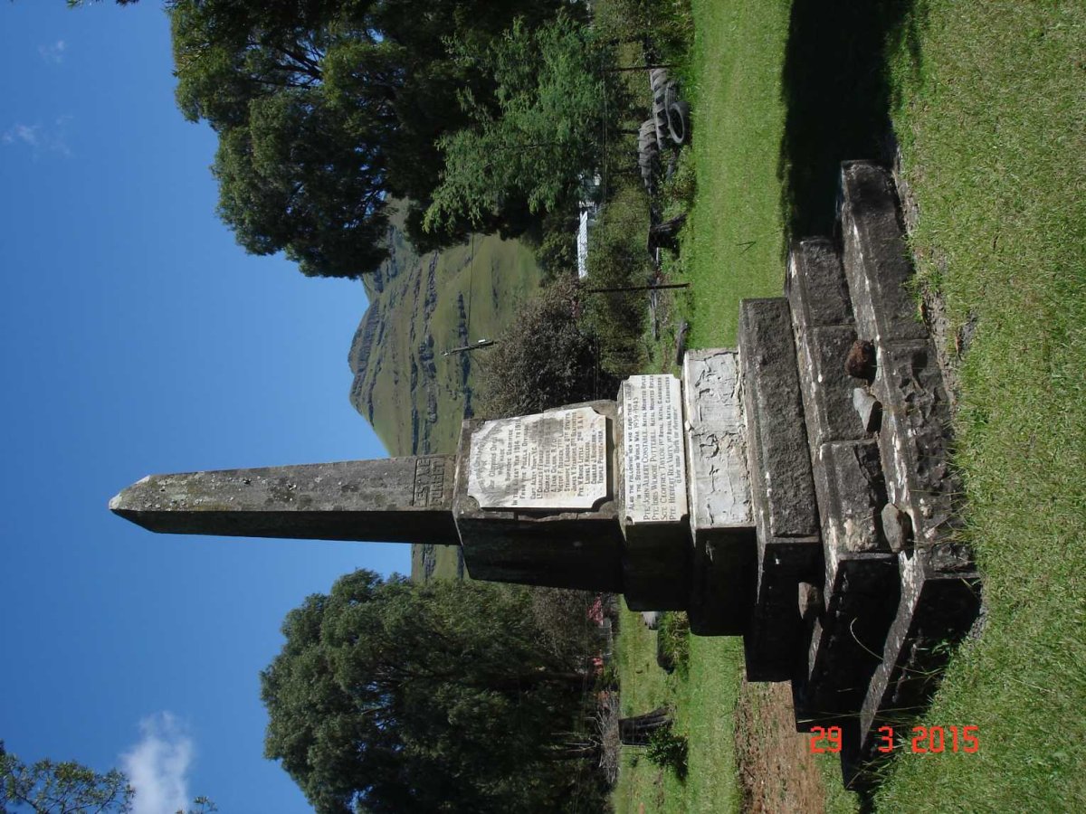 1. WW1  and WW2 Memorial