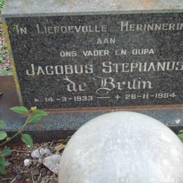 BRUIN Jacobus Stephanus, de 1933-1984