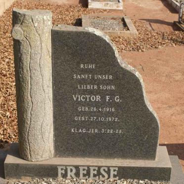 FREESE Victor F.G. 1916-1972