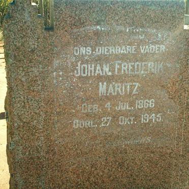 MARITZ Johan Frederik 1866-1945