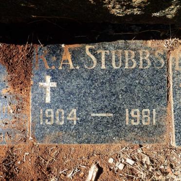 STUBBS R.A. 1904-1981