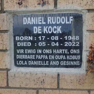 KOCK Daniel Rudolf, de 1948-2022