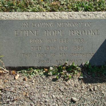 BROOKE Ethne Hope 1903-1958