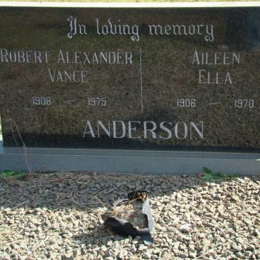 ANDERSON Robert Alexander Vance 1908-1975 &amp; Aileen Ella 1906-1970