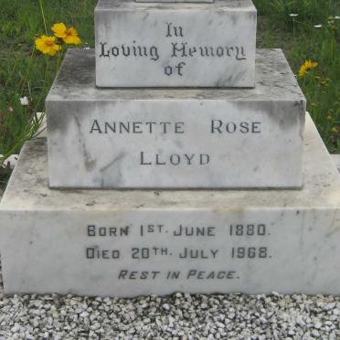 LLOYD Annette Rose 1880-1968