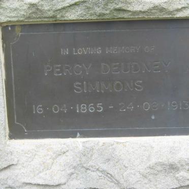 SIMMONS Percy Deudney 1865-1913