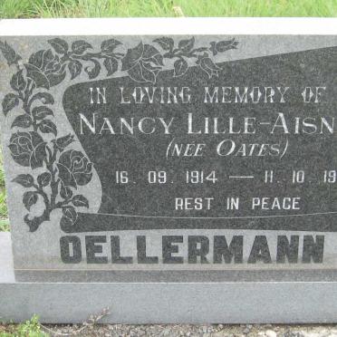 OELLERMANN Nancy Lille-Aisne nee OATES 1914-1987