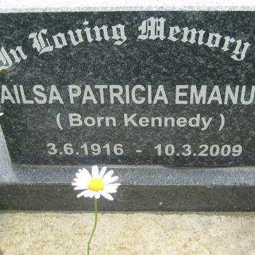 EMANUEL Ailsa Patricia nee KENNEDY 1916-2009