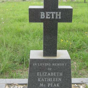 McPEAK Elizabeth Kathleen 1934-1973