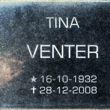 VENTER Tina 1932-2008