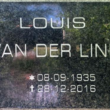 LINDE Louis, van der 1935-2016