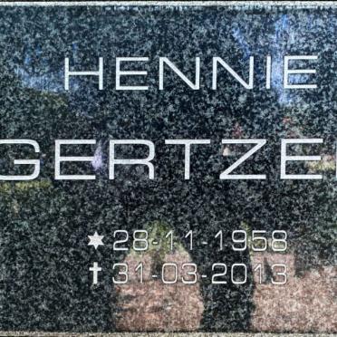 GERTZEN Hennie 1958-2013