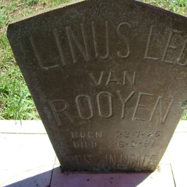 ROOYEN Linus Leo, van 1925-1981