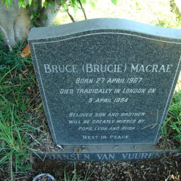 VUUREN Macrae Bruce, Jansen van 1967-1994